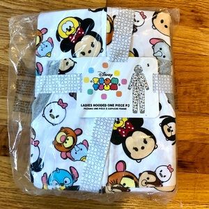NWT Disney Minnie Mouse Ladies Hooded Onesie PJ